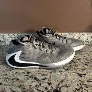 Gray and Black Athletic Sneakers
